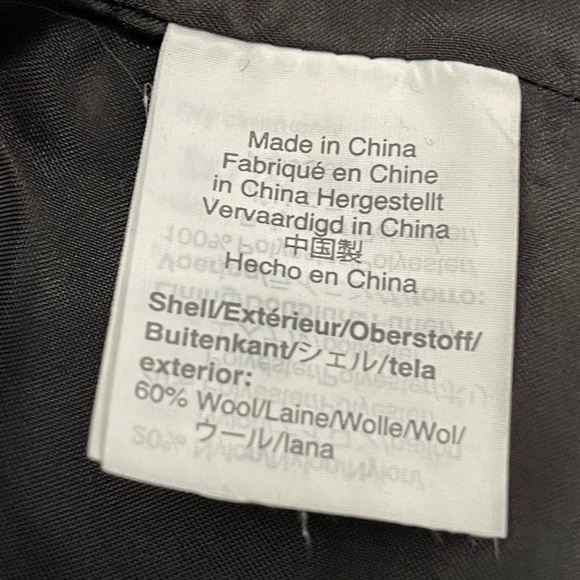 stunning Madewell black wool blend wrap coat winter fall xxl women jacket blazer - Picture 4 of 4